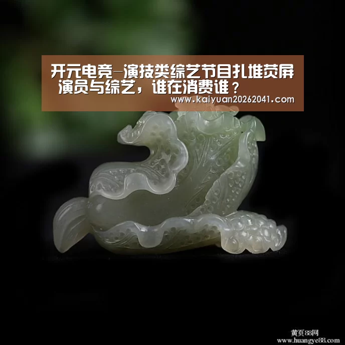 开元电竞-演技类综艺节目扎堆荧屏 演员与综艺,谁在消费谁?(图3) 开元电竞